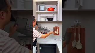 Smart Kitchen Storage Maximize Hidden Space Under Shelves #yt #ihavethisthingwithplants #ytshorts