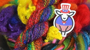 Spinning July Fiber Club: How to Prepare and Spin Colorful Merino Roving and Rainbow Wool Locks
