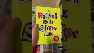 Ransom Note Sticker Book