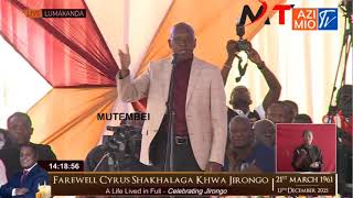 Download Lagu Drama at Cyrus Jirongo Burial as Khalwale Lectures Mudavadi Like a Kid!!Says Jirongo Aliuliwa!! MP3