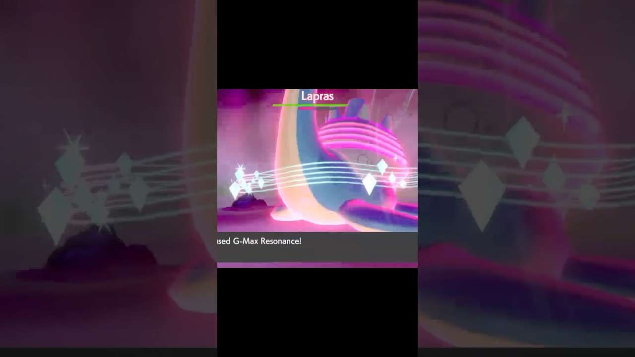 Pokémon Sword - Gigantamax Lapras Used G-Max Resonance!