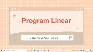 Video Pembelajaran PROGRAM LINEAR Kelas XI Part 1 (SPtLDV & Model Matematika)