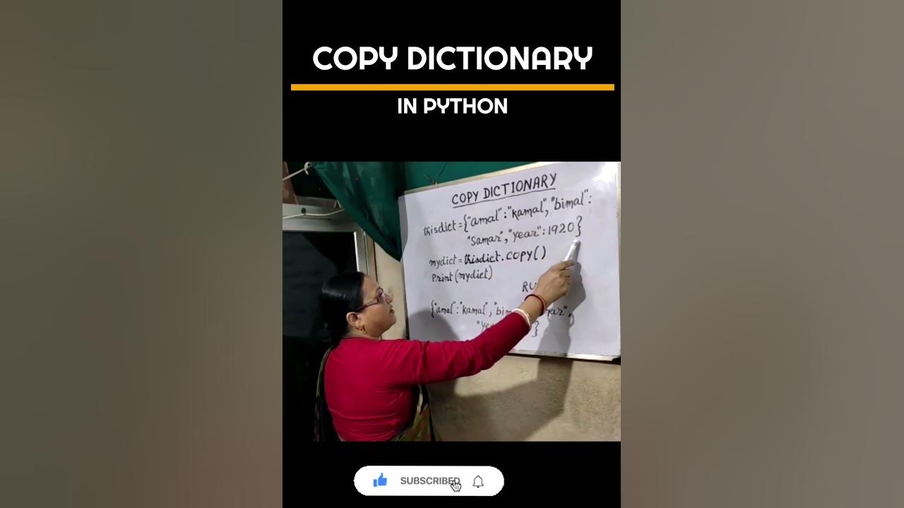 Copy dictionary python python pythontutorial shorts 