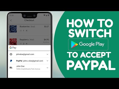 How to switch Google play to accept Paypal