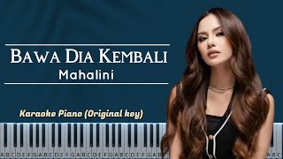 Download lagu Bawa Dia Kembali - Mahalini | Karaoke Piano (Original Key)