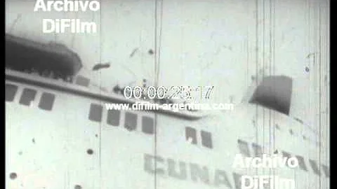 DiFilm - Transatlantic Queen Elizabeth II sets sai...