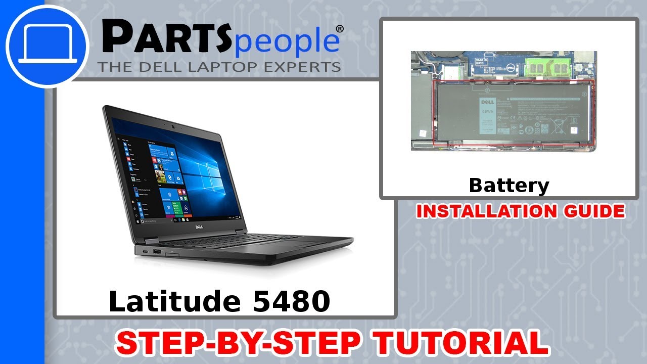 Dell Latitude 5480 (P72G001) Battery How-To Video Tutorial