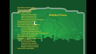 Nasyid & Lirik Hakikat Puasa by Nadamurni