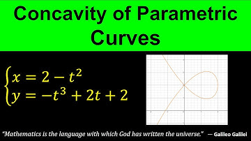 Concavity of Parametric Curves - Second Derivative of Parametric Equations - Calculus