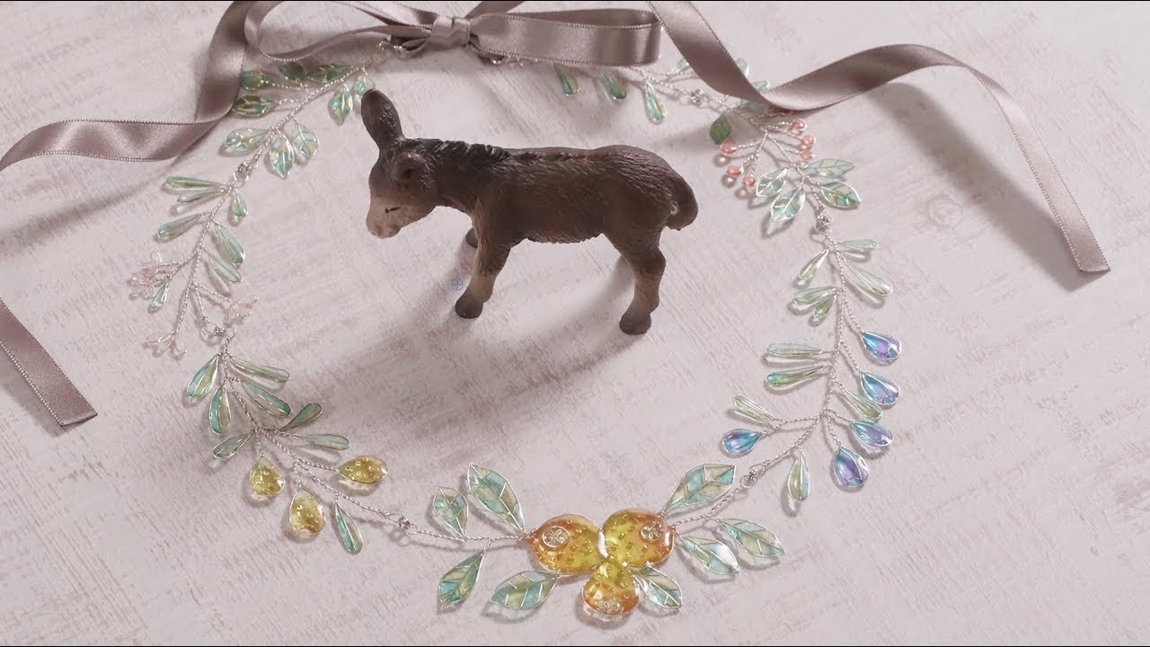 【レジン編】ワイヤーネックレス  DIY Resin wire necklace