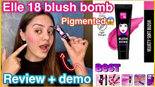 Elle 18 *NEW* blush bomb review + swatch | Extremely pigmented😍 Under ₹200 | kp styles