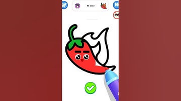 Coloring Pages | How to draw a spicy chili | ASMR game | Be spicy