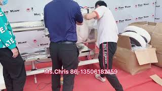 HFD-6000 horizontal compress packing and bagging machine for round pet mats pillows cushions