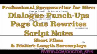 Freelance Screenwriter for Hire on Fiverr - Horror or Any Genre, Short Film or Feature Length