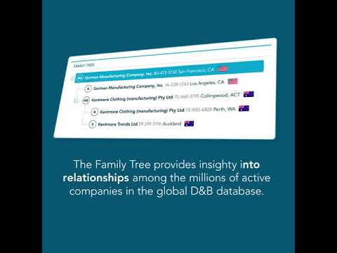 D&B Credit Reports - Family Tree