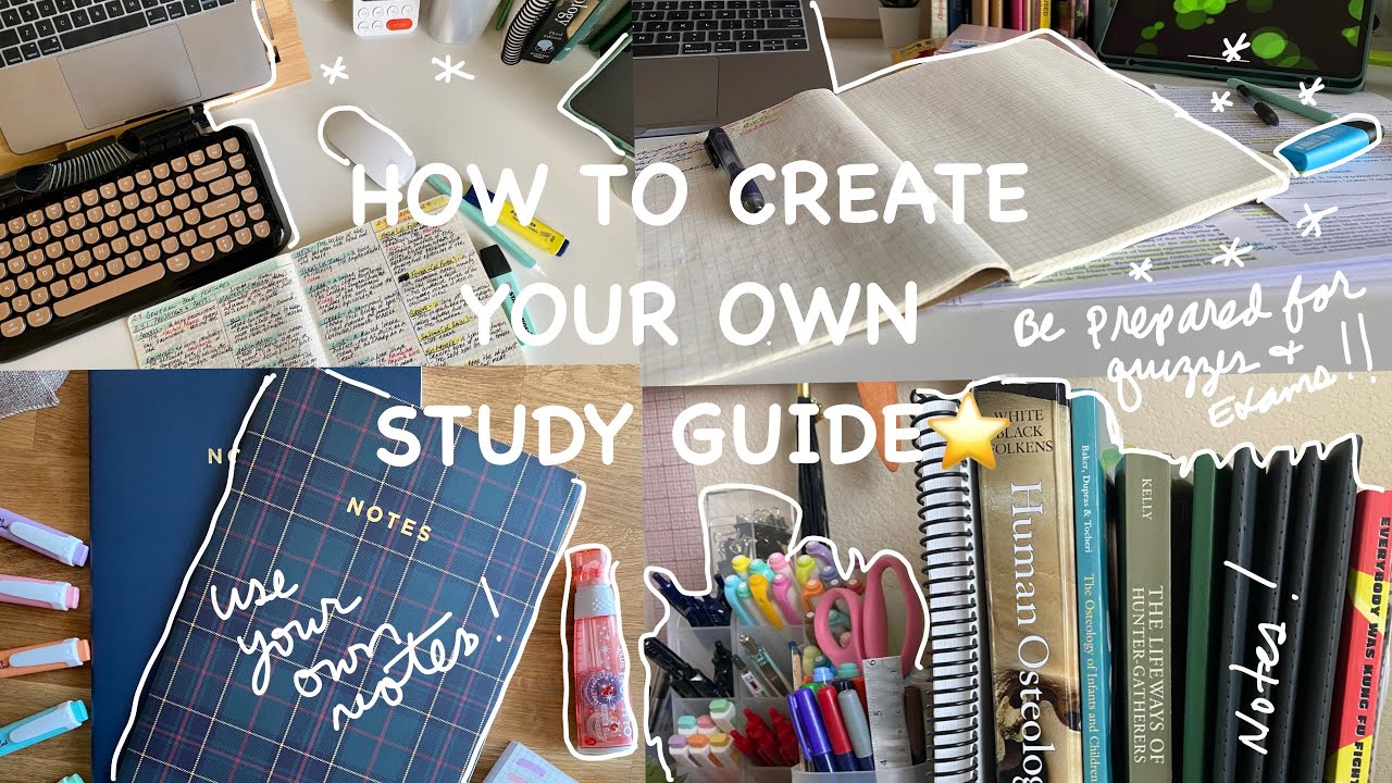 create your own study guide assignment