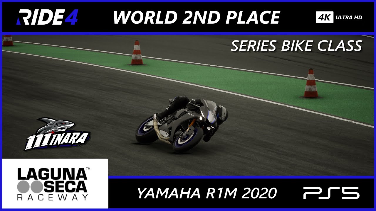 Ride 4 - PS5 | 4K | Series bike class - Yamaha R1M 2020 on Laguna seca ...
