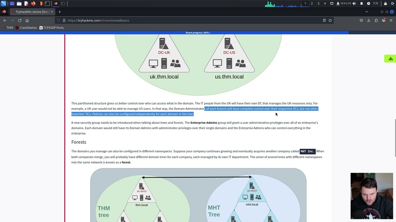Trees, Forests and Trusts | THM Series: Active Directory Basics #7