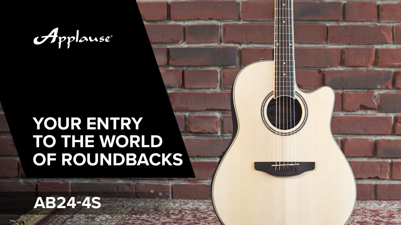 Applause E-Acoustic Guitar AB24-4S, Natural Satin | .AP521.100