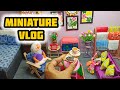 Miniature vlog || morning routine || DIY dollhouse || Mini kitchen || breakfast || @CrafterSampa 