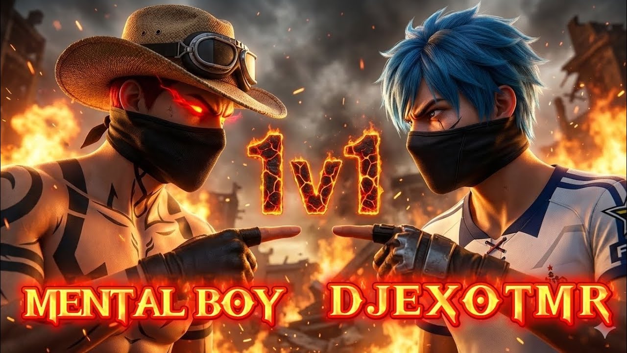 DJEXOTMR vs Mental Boy 😈 FREE FIRE 1v1 CUSTOM BATTLE 🔥 Who is Real King?