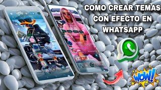 COMO CREAR TEMAS PARA WHATSAPP DELTA ULTRA CON  Y EFECTO DE AGUA  Y MAS LINK DIRECTO