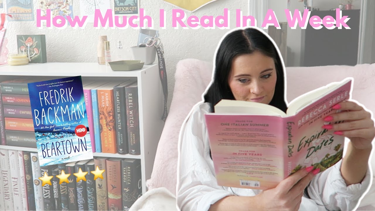 READING VLOG: how much i realistically read in a week {working a 9-5} 📖 ...