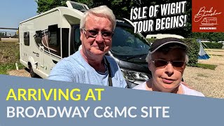 Arriving At Broadway Caravan And Motorhome Club Site | Our Tour Begins!