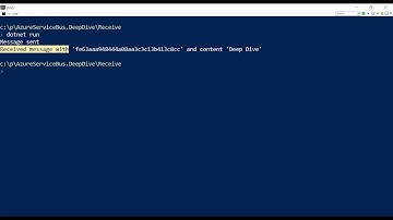 Azure Service Bus - Receive Part 1