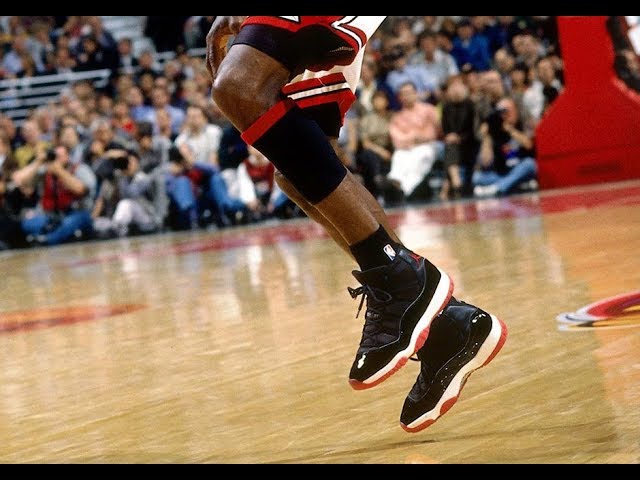 Michael Jordan wearing BRed / Black Red 