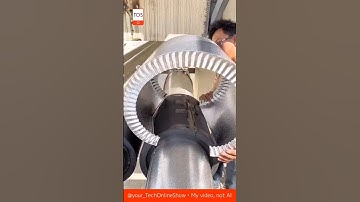 METAL PRECISION ⚙️✨ how skilled hands turn pipes into pure art 💪#crafts #skills #engineering #wow