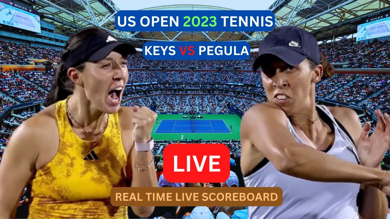 Jessica Pegula Vs Madison Keys LIVE Score UPDATE Today 2023 US Open Womens Tennis 1/8-Finals Game