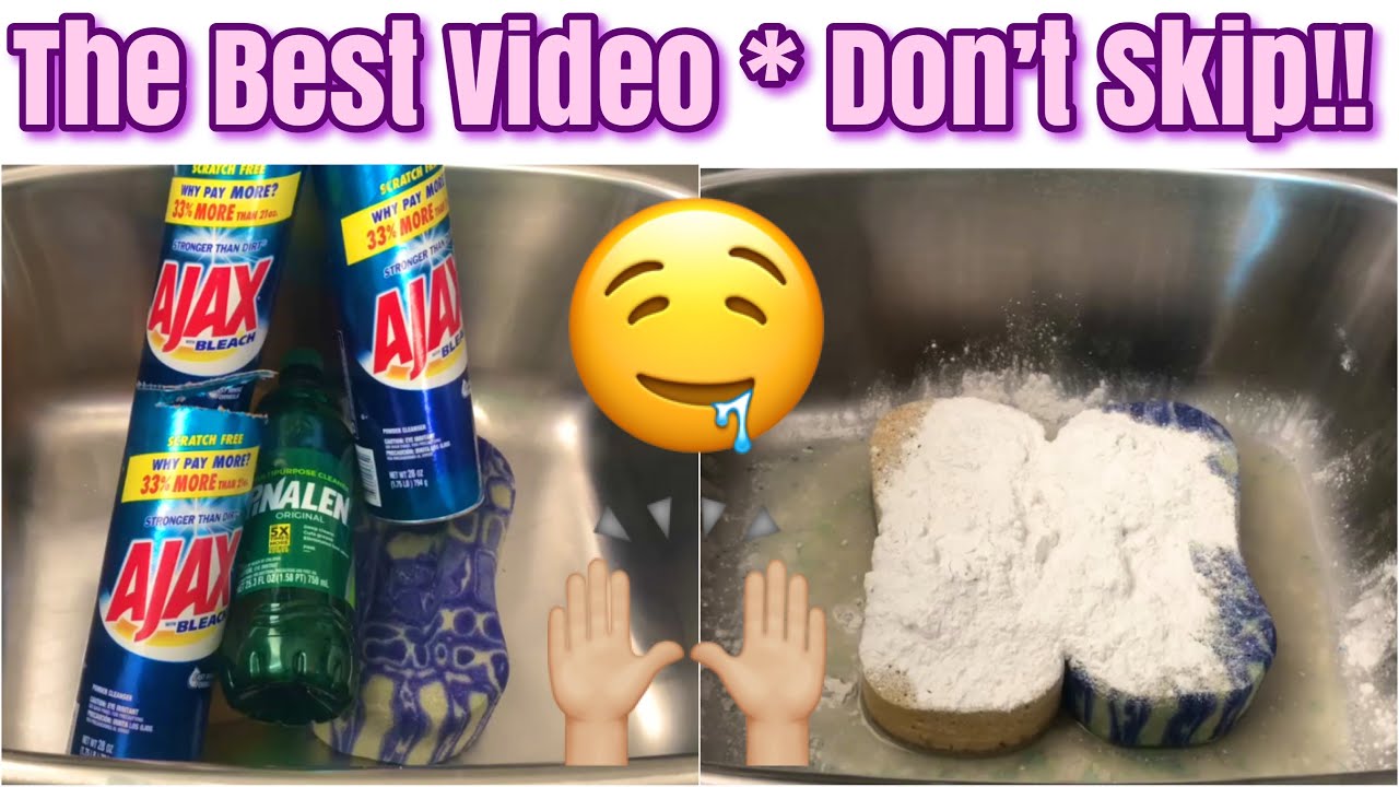 ASMR Paste 3 Cans of AJAX POWDER + Pine Pinalen 🌲🙌🏼 The OG Mix and Some AMAZING SQUEEZING SPONGES