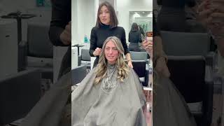 Wair obsessed with this bombshell blonde layered cut