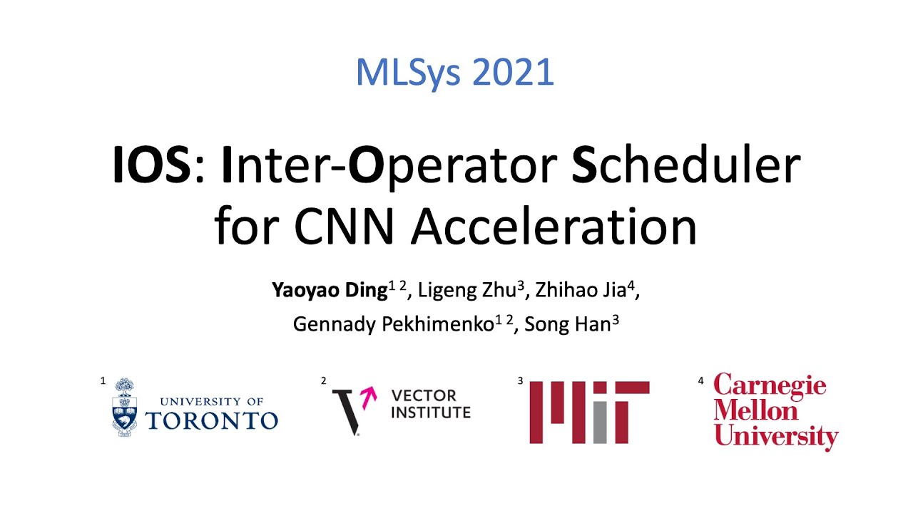 MLSys'2021: IOS: Inter-Operator Scheduler for CNN Acceleration (Full
