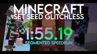 Minecraft any% Set-Seed Glitchless Segmented Speedrun in under 2 Minutes. @HanabiYaki