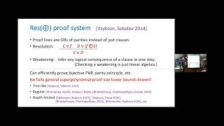 Paul Beame: Extending CDCL to disjunctions of parity equations