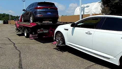 Tow a car with the wheel lift - How I double with a flatbed tow truck