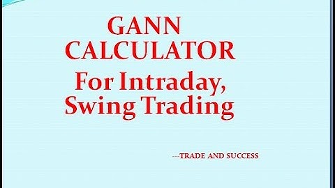 Gann Excel Calculator for Index, Stocks , Intraday and Swing  Trading