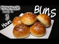 How To Make Perfect BUNS Ready in 3 Hours at Home