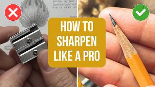Stop Using Sharpeners! ✏️ How to Sharpen Pencils with a Knife (Drawing Tips) for Beginners