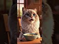 Cute Fluffy Cat Cooking Cozy Soup 🐱🍲 | Heartwarming Animation #shorts