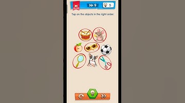 IQ boost level 9 | Tap on the objects in the right order |