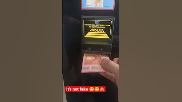 vending machine knows the money if  fake or not 😂😂 #viral #youtubeshorts #asmr #trending #satisfying