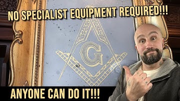 How to make a vintage style mirror. Reverse glass tutorial