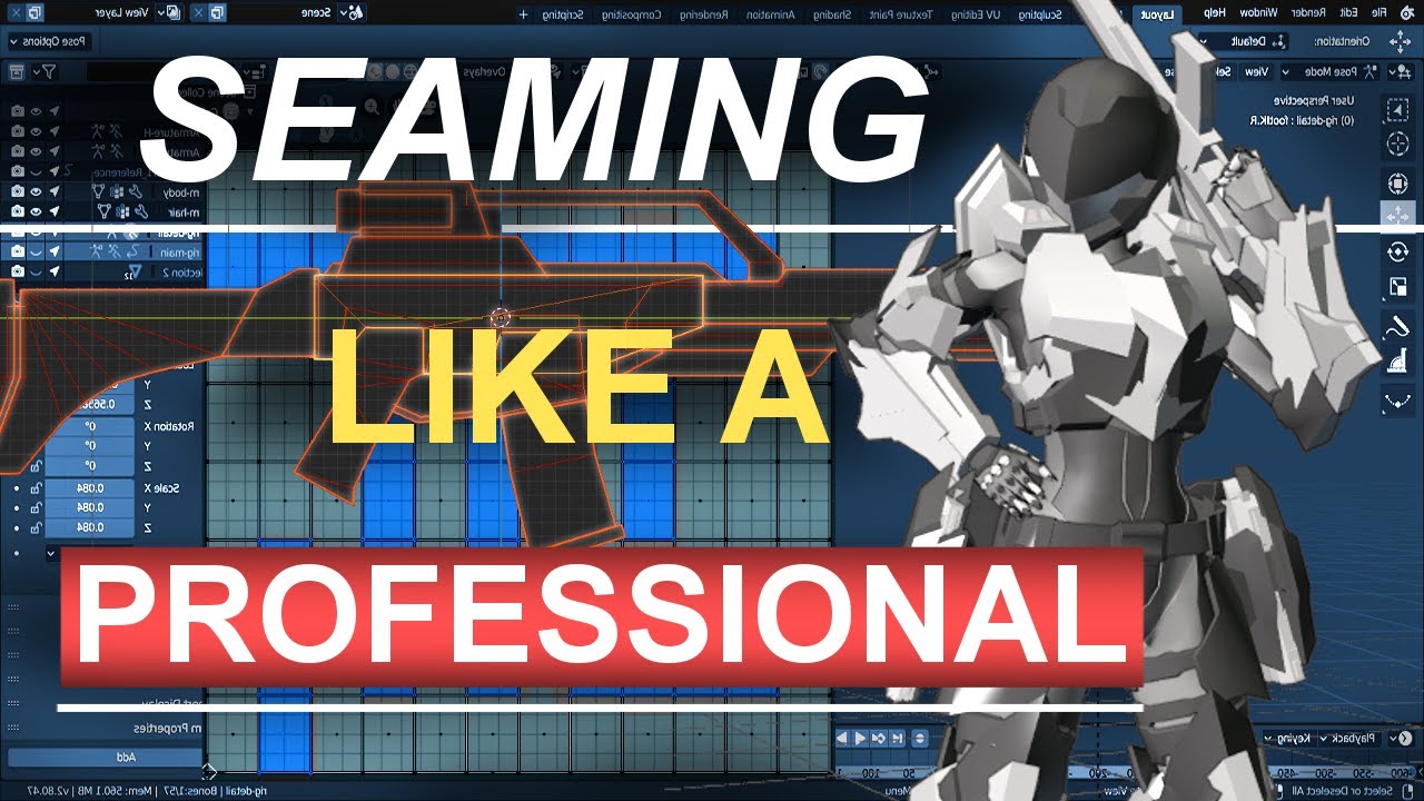 Blender 2.8: UV Seams Explained in 3 Minutes!