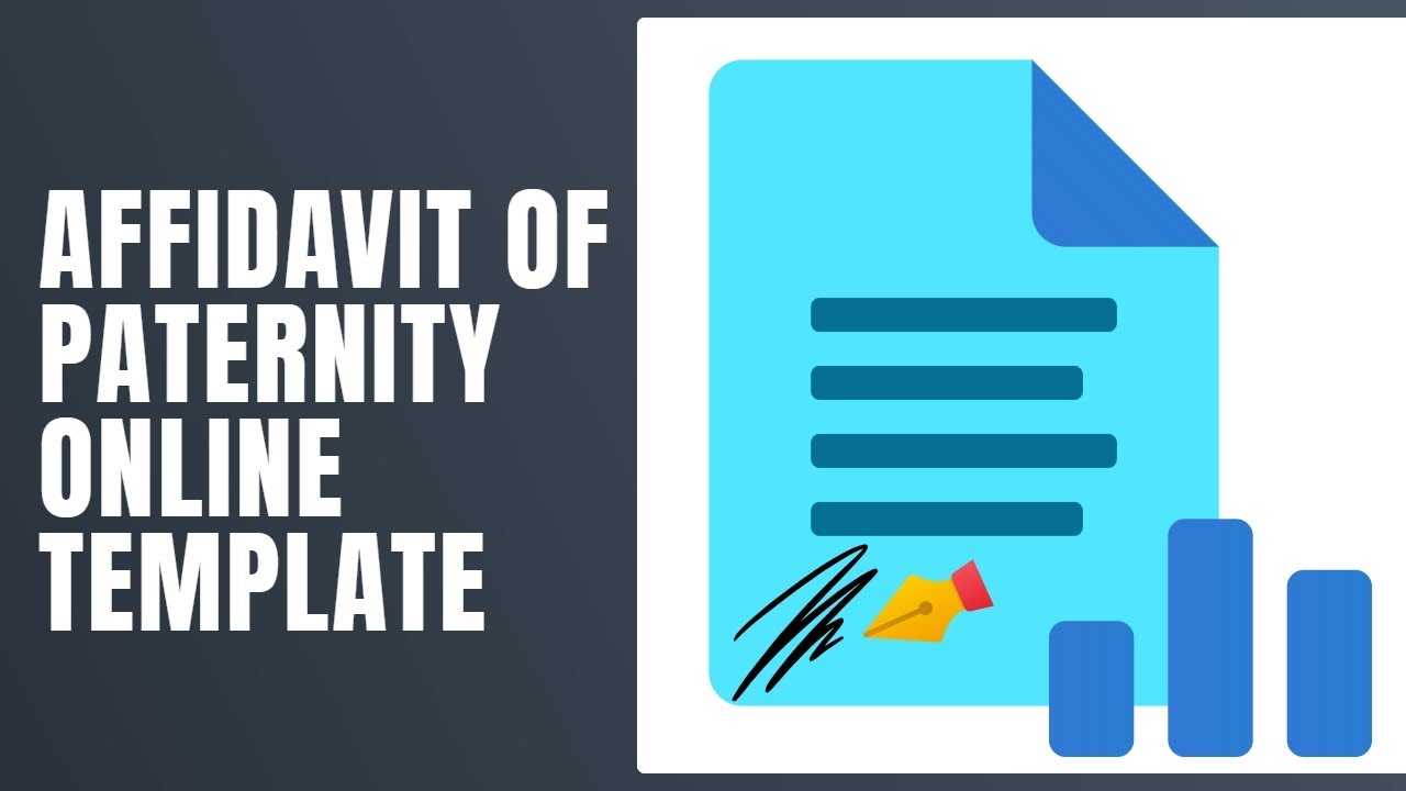 Affidavit of Paternity Online Template - How To Fill Affidavit of ...