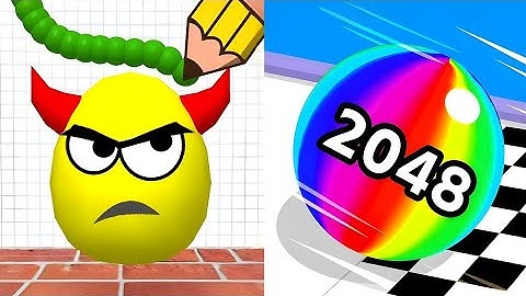 Ball Run 2048 vs Draw To Smash Android iOS Gameplay SpeedRun 