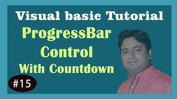 Visual Basic Tutorial - Progress bar Control Code with Countdown  -  Learn Visual basic 6