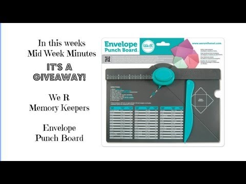 We R Memory Keepers Envelope Punch Board Template